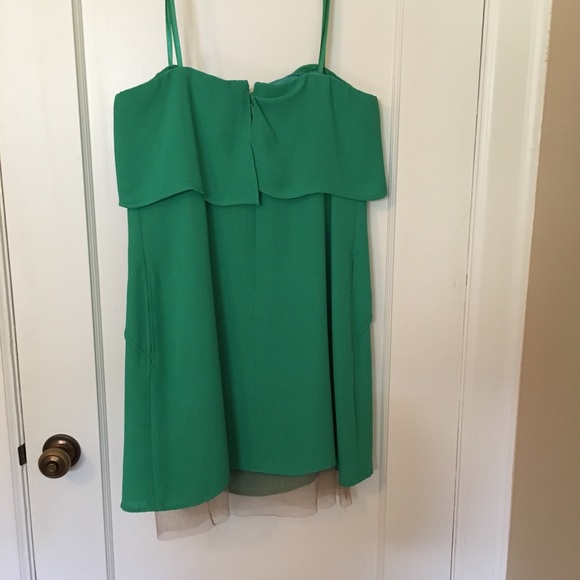 BCBG Green strapless cocktail dress - Picture 2 of 3